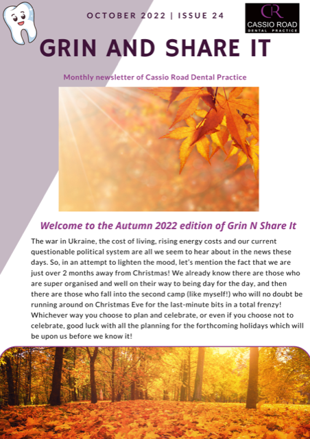 oct nov 22 newsletter front cover